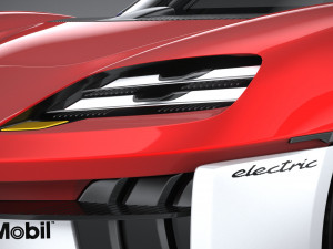 Porsche Mission R 2021 Model 3D