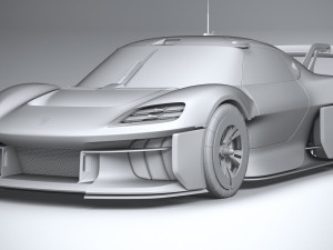 Porsche Mission R 2021 Model 3D