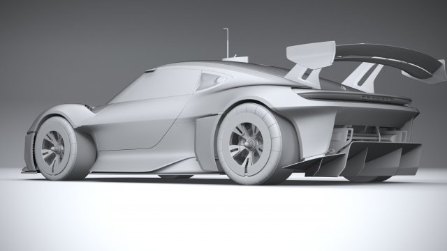 Porsche Mission R 2022 Modelo 3D - Baixar Veículos no