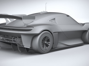 Porsche Mission R 2021 Model 3D