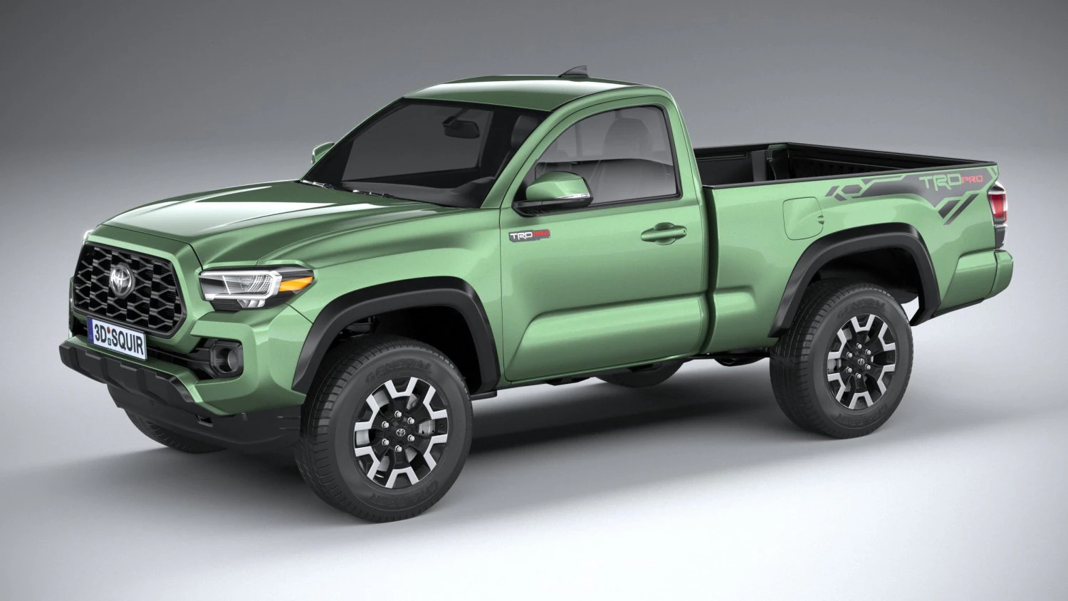 Toyota Tacoma Regular Cab TRD 2020 3D Model .c4d .max .obj .3ds .fbx .stl .blend