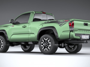 Toyota Tacoma Regular Cab TRD 2020 3D Model