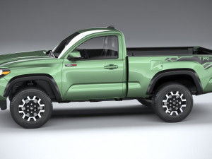 Toyota Tacoma Regular Cab TRD 2020 3D Model