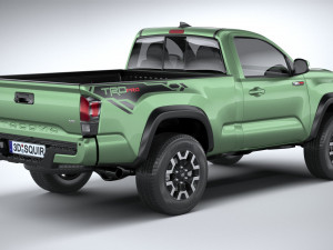 Toyota Tacoma Regular Cab TRD 2020 3D Model
