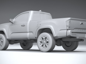 Toyota Tacoma Regular Cab TRD 2020 3D Model