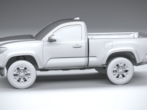 Toyota Tacoma Regular Cab TRD 2020 3D Model