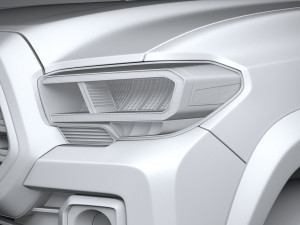 Toyota Tacoma Regular Cab TRD 2020 3D Model