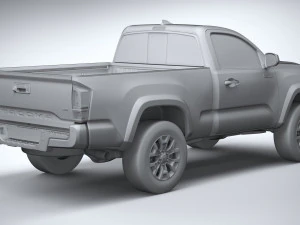 Toyota Tacoma Regular Cab TRD 2020 3D Model