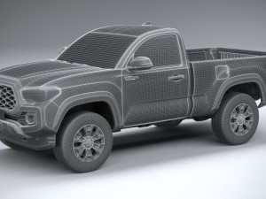 Toyota Tacoma Regular Cab TRD 2020 3D Model