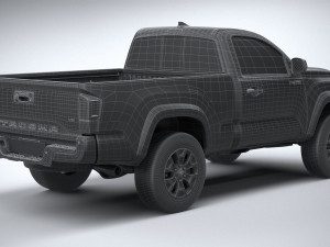 Toyota Tacoma Regular Cab TRD 2020 3D Model