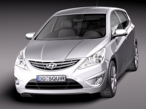 Hyundai Verna Accent 2012 Hatchback Modèle 3D