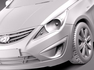 Hyundai Verna Accent 2012 Hatchback Modèle 3D