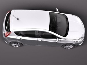 Hyundai Verna Accent 2012 Hatchback Modèle 3D