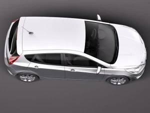 Hyundai Verna Accent 2012 Hatchback 3D Model