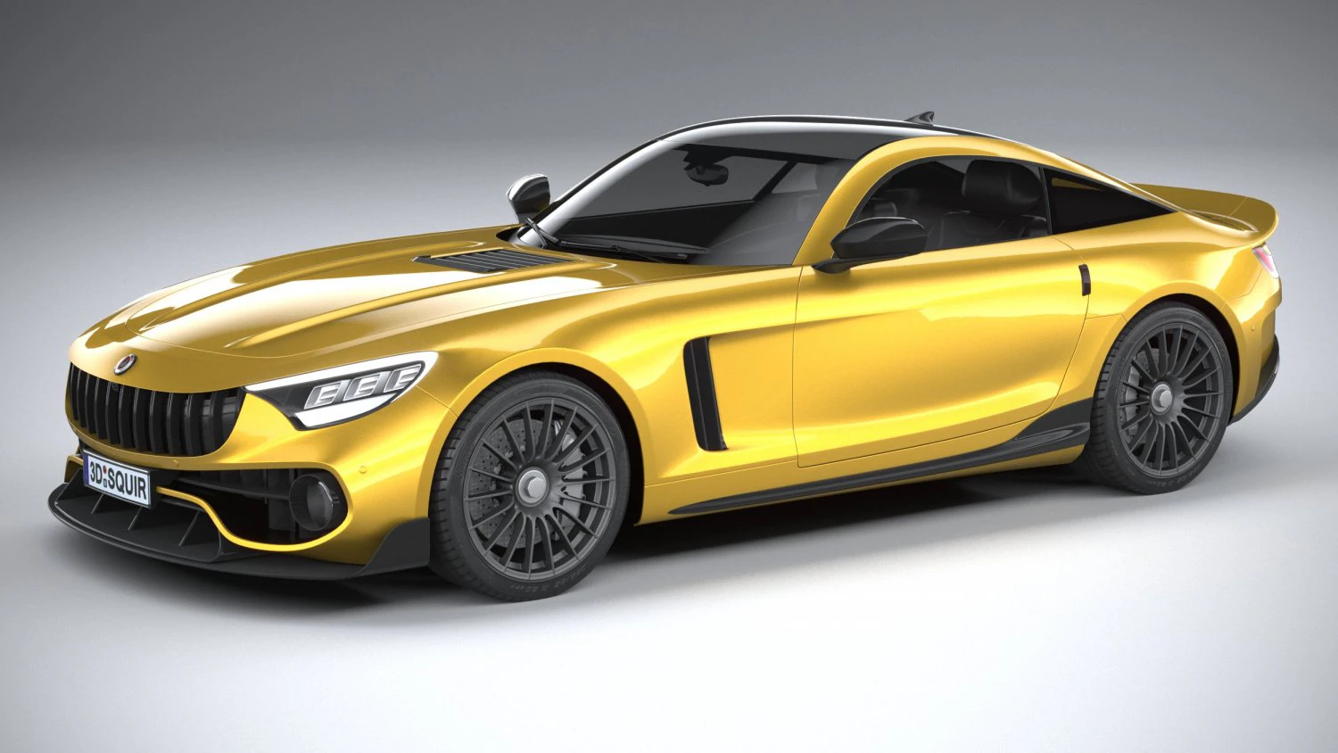 Generic Sport Car 2021 3D Model .c4d .max .obj .3ds .fbx .stl .blend 