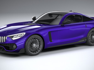 generic sport car 2021 lowpoly 3D Model