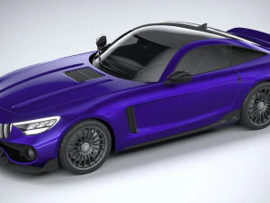 Generic Sport Car 2021 Lowpoly 3D Model