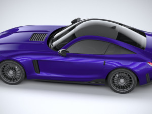 Generic Sport Car 2021 Lowpoly 3D Model