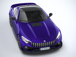 Generic Sport Car 2021 Lowpoly 3D Model