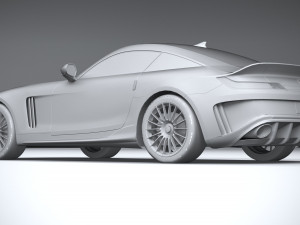 Generic Sport Car 2021 Lowpoly 3D Model