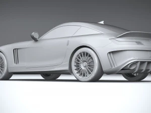 Generic Sport Car 2021 Lowpoly 3D Model