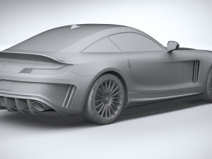 Generic Sport Car 2021 Lowpoly 3D Model