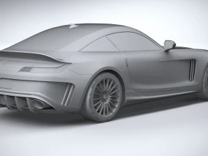 Generic Sport Car 2021 Lowpoly 3D Model