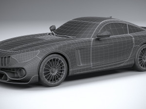 Generic Sport Car 2021 Lowpoly 3D Model