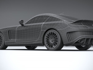 Generic Sport Car 2021 Lowpoly 3D Model