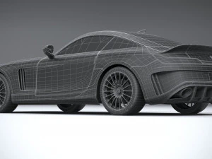 Generic Sport Car 2021 Lowpoly 3D Model