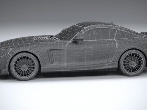 Generic Sport Car 2021 Lowpoly 3D Model