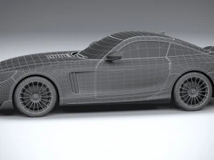 Generic Sport Car 2021 Lowpoly 3D Model