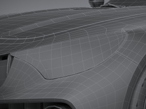 Generic Sport Car 2021 Lowpoly 3D Model