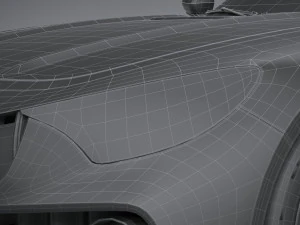 Generic Sport Car 2021 Lowpoly 3D Model