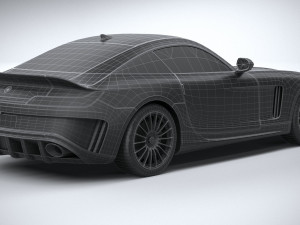 Generic Sport Car 2021 Lowpoly 3D Model