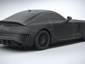 Generic Sport Car 2021 Lowpoly 3D Model