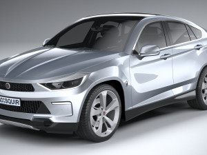 Generic SUV Coupe 2018 Lowpoly Modelo 3D