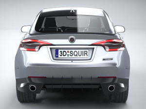 Generic SUV Coupe 2018 Lowpoly Modelo 3D