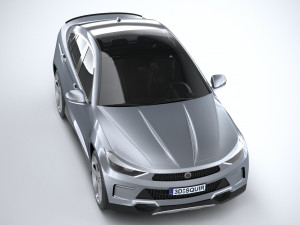 Generic SUV Coupe 2018 Lowpoly Modelo 3D