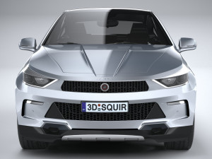 Generic SUV Coupe 2018 Lowpoly Modelo 3D