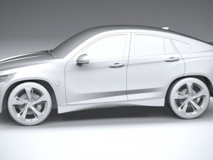 Generic SUV Coupe 2018 Lowpoly Modelo 3D