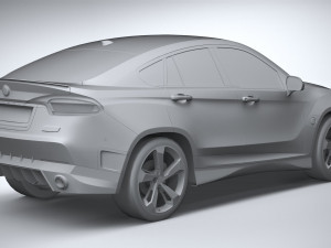 Generic SUV Coupe 2018 Lowpoly Modelo 3D