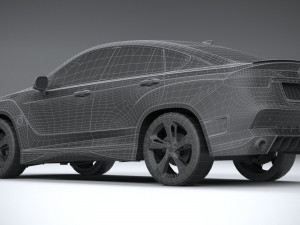 Generic SUV Coupe 2018 Lowpoly Modelo 3D