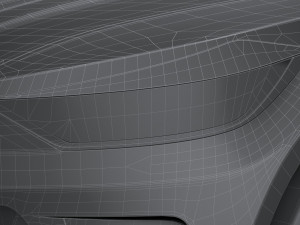 Generic SUV Coupe 2018 Lowpoly Modelo 3D