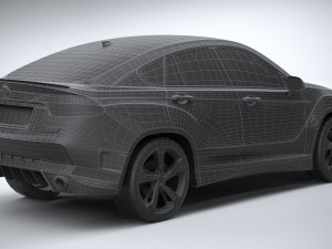 Generic SUV Coupe 2018 Lowpoly Modelo 3D