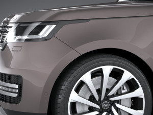 Land Rover Range Rover LWB 2022 3D 모델