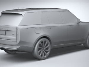 Land Rover Range Rover LWB 2022 3D 모델