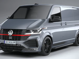 Volkswagen Transporter T6 1 Sportline 2022 3D Model