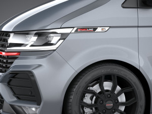 Volkswagen Transporter T6 1 Sportline 2022 3D मॉडल