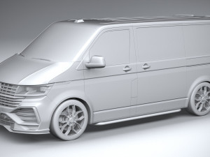 Volkswagen Transporter T6 1 Sportline 2022 3D मॉडल